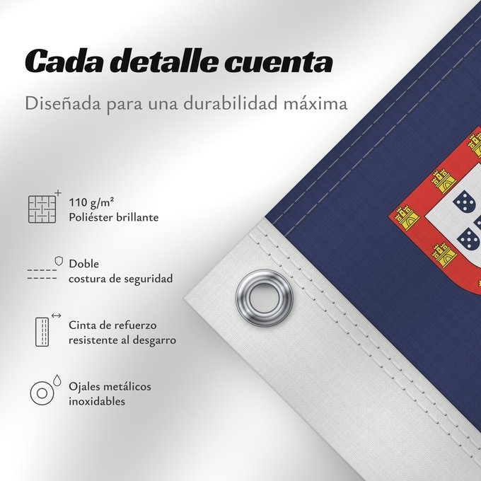 Detalles sobre esta bandera: Azores	Azores flag	Açores	Azoren	Azzorre	Dos Açores