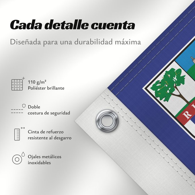 Detalles sobre esta bandera: Rivera Department	Rivera