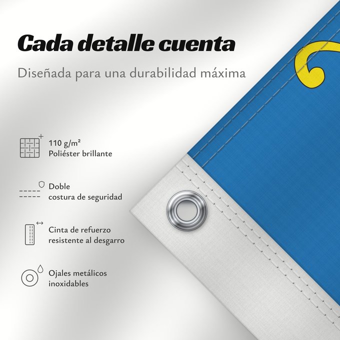 Detalles sobre esta bandera: Land of Valencia  official	Land of Valencia, 1 2 ratio	Valencia Community	Comunidad Valenciana, proporciones 1 2	Valencian Community	Comunità Valenciana	D o Comunidat Balenziana	Comunidá Valenciana	Comunitat Valenciana, proporcions 1 2	Valentziako Erkideg