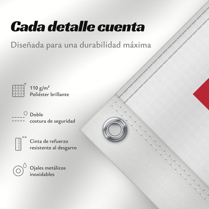 Detalles sobre esta bandera: Malta	Malte