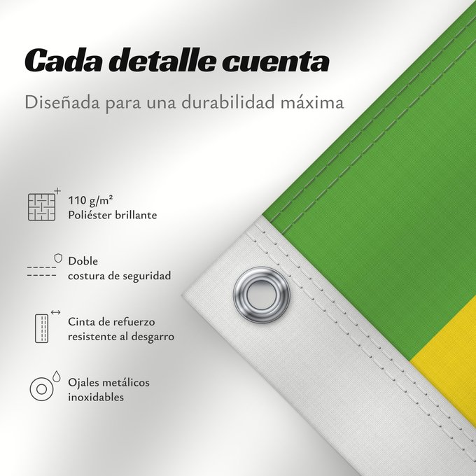 Detalles sobre esta bandera: Piauí verso Verse of the flag of the state of Piaui designed by me in accordance with the state law of 1,050 Piauí (envers) Piauí (reverso) Piauí (Rückseite) Versetto di bandiera dello stato di Piauí progettato da me in conformità con la legge n Verso da