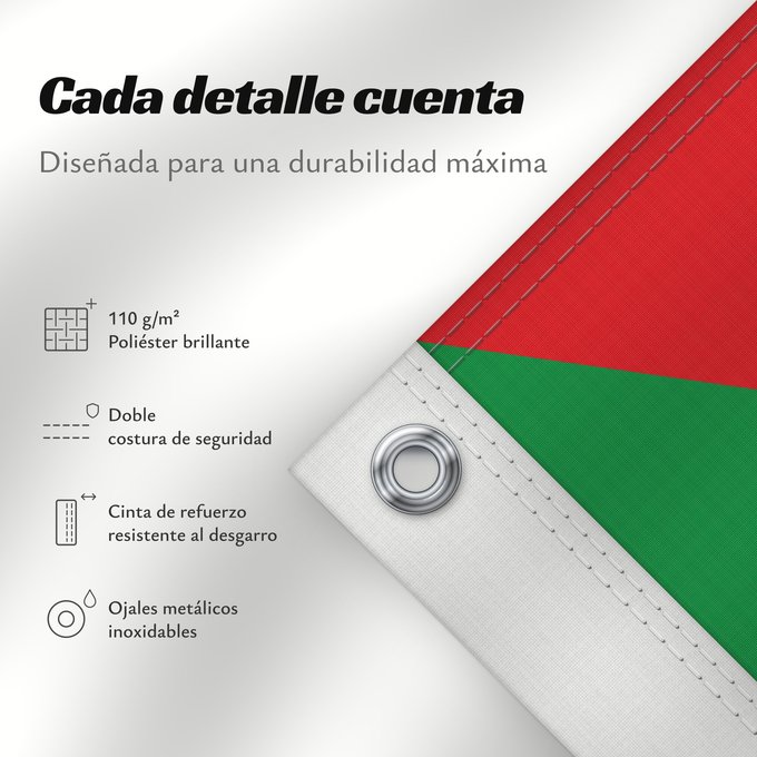 Detalles sobre esta bandera: Aspariegos Spain
