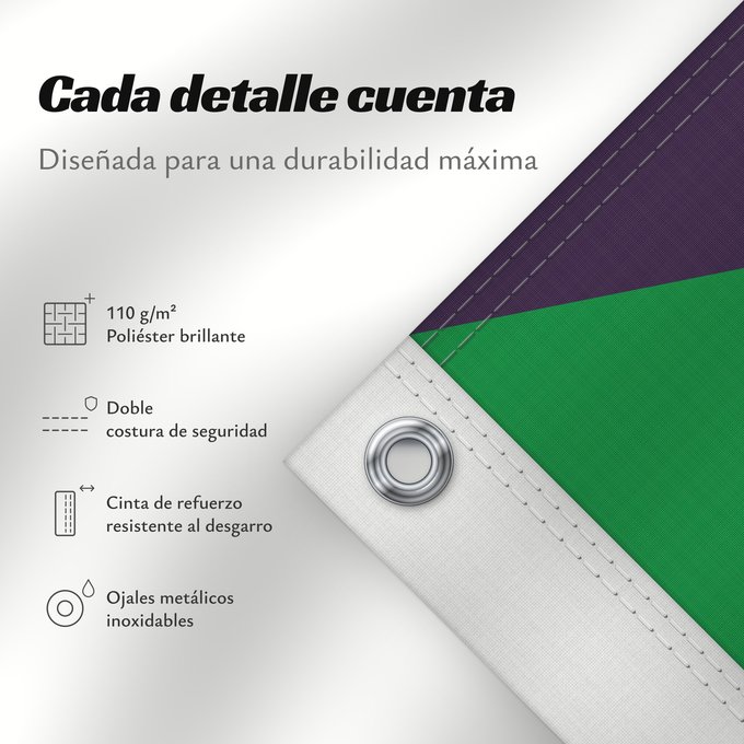 Detalles sobre esta bandera: Iznatoraf  Jaén	Iznatoraf, Jaén, Spain	Iznatoraf	Iznatoraf, Jaén, España