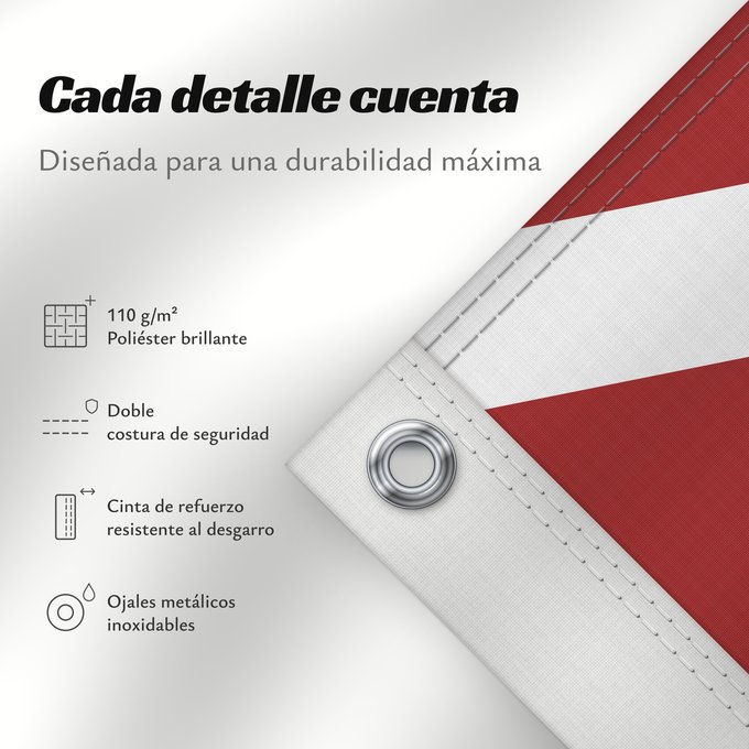 Detalles sobre esta bandera: Naval Jack of Latvia
