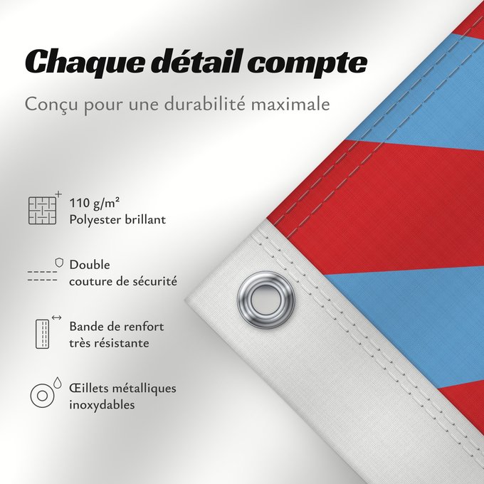 Détails sur ce drapeau : Adjarian ASSR ASSR d'Adjara ASSR de Adzharia Adschara ASSR ASSR di Adzharia