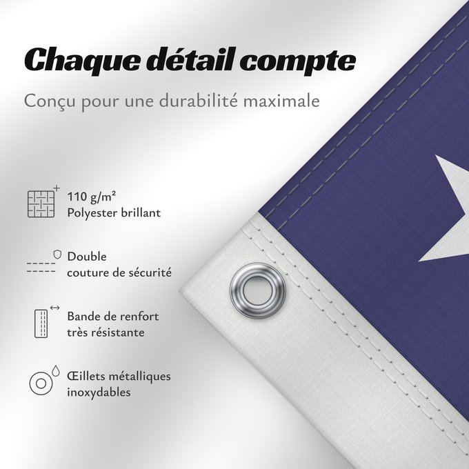 Détails sur ce drapeau : American flag with 49 stars	49 Star US