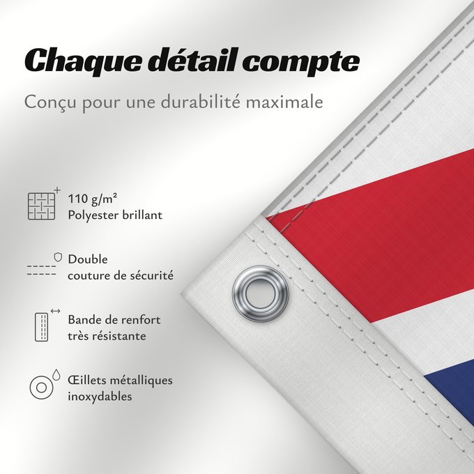 Détails sur ce drapeau : South Georgia and the South Sandwich Islands Géorgie du Sud-et-les Îles Sandwich du Sud Islas Georgias del Sur y Sandwich del Sur Südgeorgien und die Südlichen Sandwichinseln Georgia del Sud e isole Sandwich del Sud