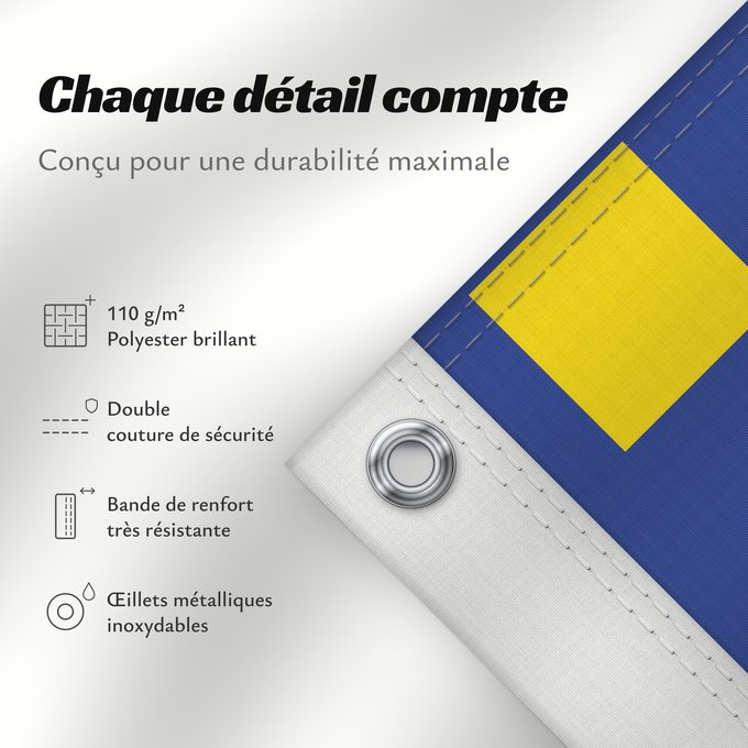 Détails sur ce drapeau : Franche-Comté