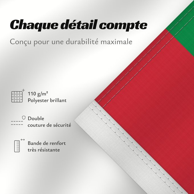 Détails sur ce drapeau : Fujairah	Fuyaira	Fudschaira	United Arab Emirates