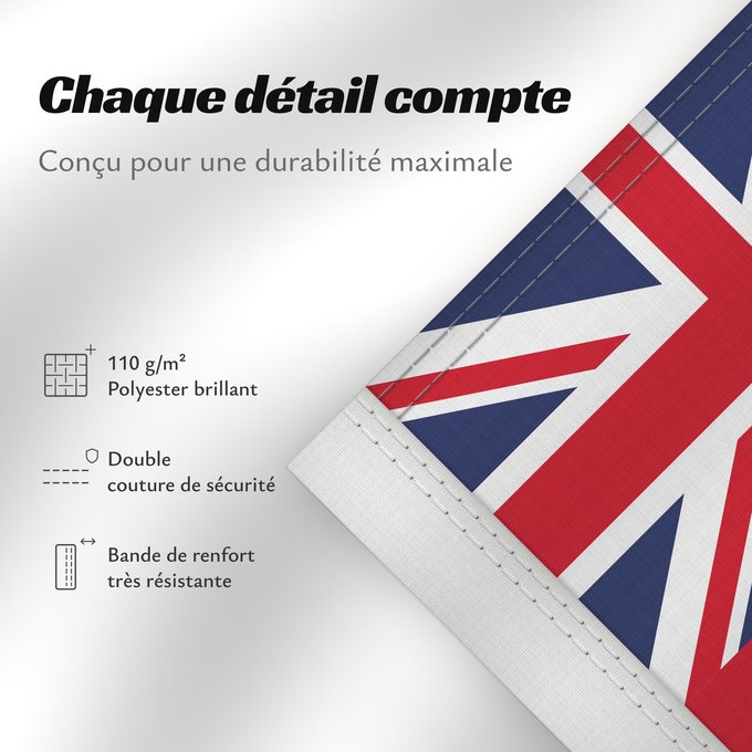 Détails sur ce drapeau : Bermuda Bermudes Bermudas Bermudów Bermudas fana Brattagh ny Bermioodee Флаг Бермуд