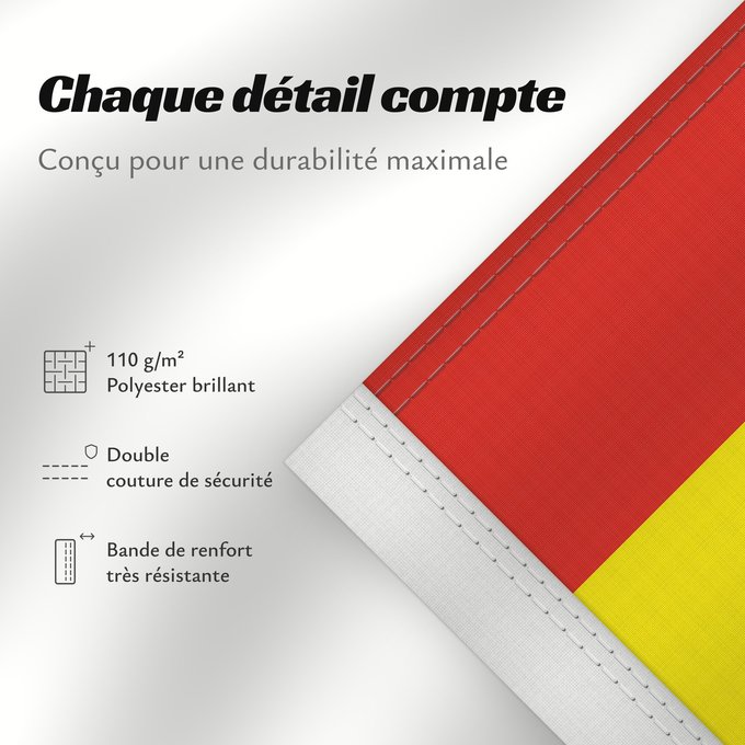 Détails sur ce drapeau : Bolivia	Bolivie	Bolivien	Bolivia Flag of Bolivia* country Template I18n/Republic of Bolivia used by Bolivia from 1851 until Present created by Government of Bolivia format 15 22 shape rectangular colours red