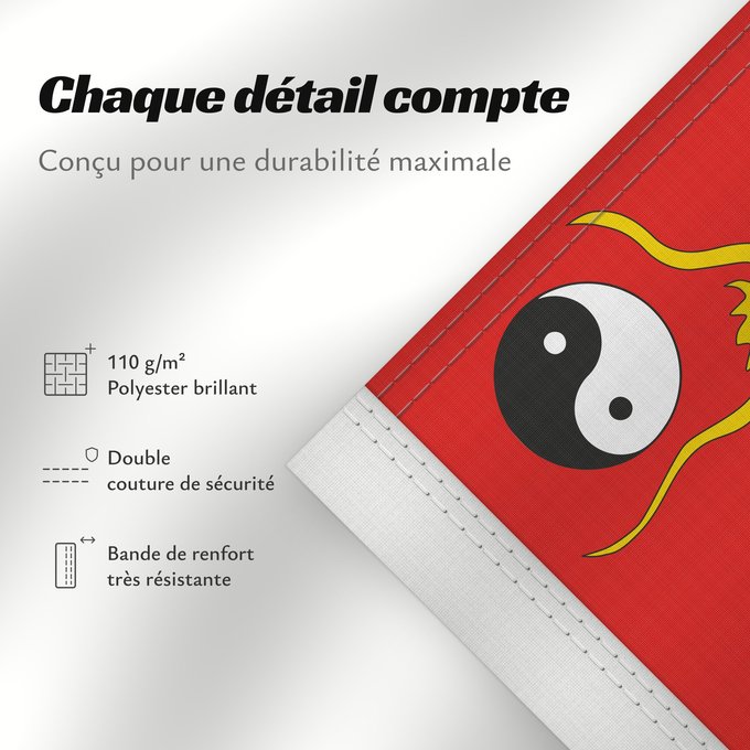 Détails sur ce drapeau : New Chinese Imperial	A new flag for China