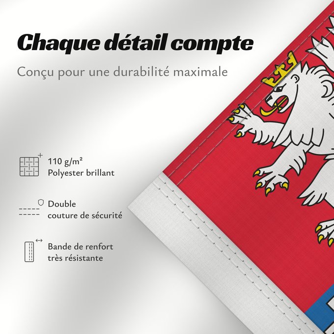 Détails sur ce drapeau : Pardubice Region	Région de Pardubice	Región de Pardubice	Region Pardubice	Pardubice Regione