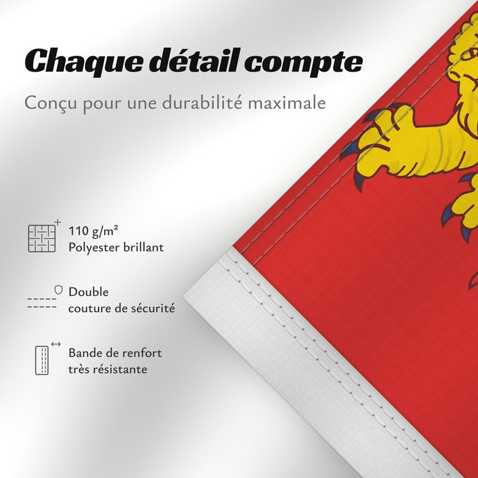 Détails sur ce drapeau : Haute-Normandie	Upper Normandy region in France	Région Haute-Normandie en France	Baja Normandía	Upper Normandie	Alta Normandia
