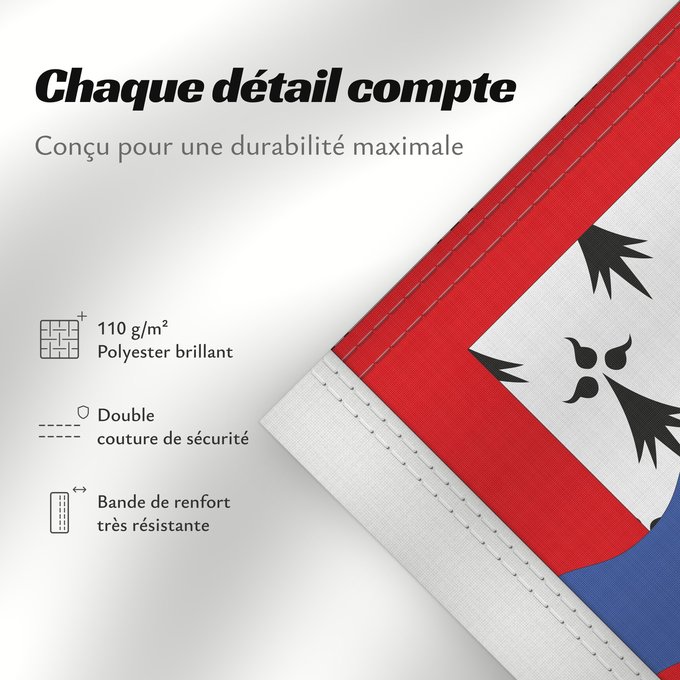 Détails sur ce drapeau : Fr département Haute-Vienne	Haute-Vienne	Département de la Haute-Vienne