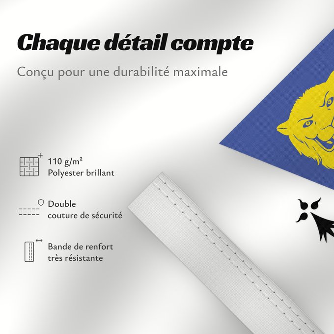 Détails sur ce drapeau : Shropshire