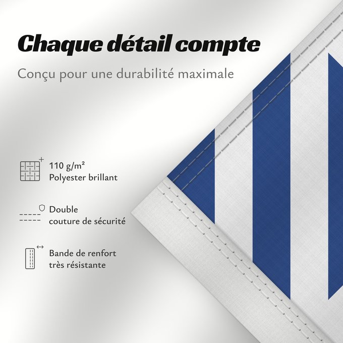Détails sur ce drapeau : Naval rank flag of the Prime Minister of Greece