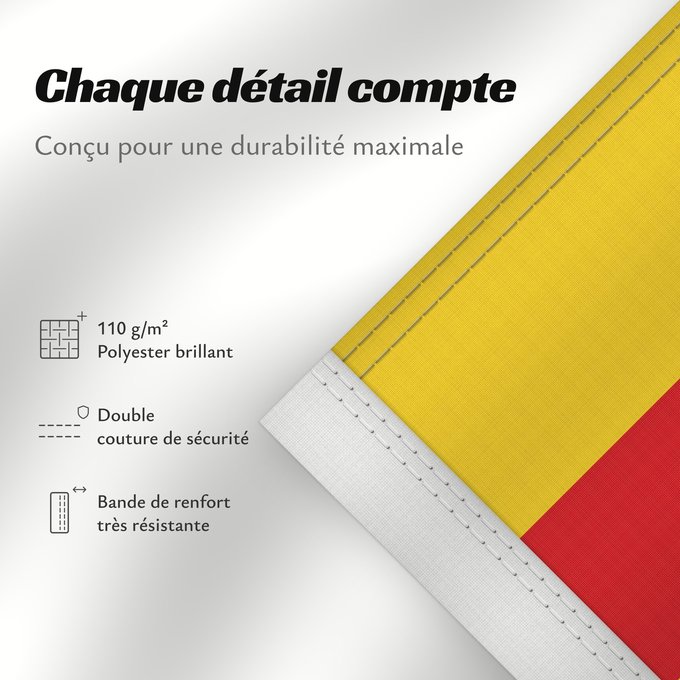 Détails sur ce drapeau : Ulster	Ulster  heraldic banner of traditional coat of arms of the province	Úlster 