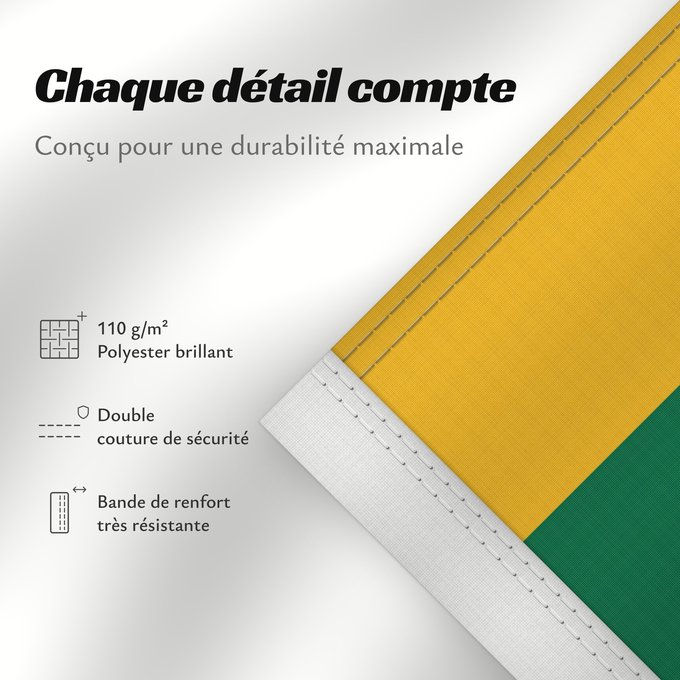 Détails sur ce drapeau : Lithuania	Lituanie	Lituania	Litauen	Lituana	Litouwen	Lituânia	Litwy	Сцяг Літвы	Сьцяг Летувы	Национално знаме на Литва	Litevská vlajka	Litauens	Σημαία της Λιθουανίας	Litovio	Leedu lipp	Liettuan	Liotuáine	דגל ליטא	Litve	Litvánia	リトアニアの国旗	ლიტვის დროშა	Lietuv