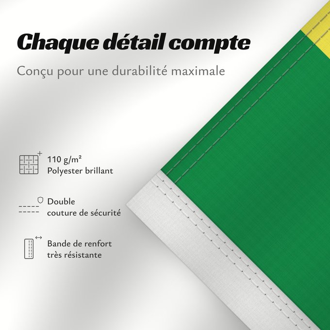 Détails sur ce drapeau : Senegal Sénégal Senegalo پرچم سنگال Senegala