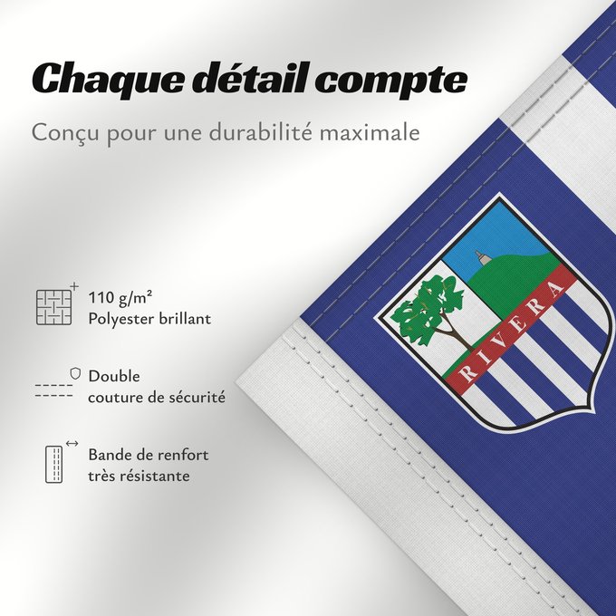 Détails sur ce drapeau : Rivera Department Rivera