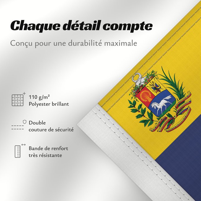 Détails sur ce drapeau : Venezuela Benezuela Winïxwila wiphala Veneçuela Venezuelo Venezuelako bandera Poyvi Venesuéla Winisuyla unanchan Venezuele