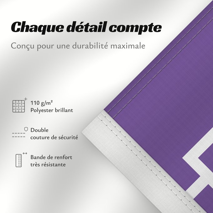Détails sur ce drapeau : Iroquois	Iroquois Confederacy, Hiawatha Belt	Confédération Iroquoise	Confederación Iroquesa (Cinturón de Hiawatha)	Irokesen-Konföderation (Hiawatha-Gürtel)	Confederazione Irochese (Cintura di Hiawatha)