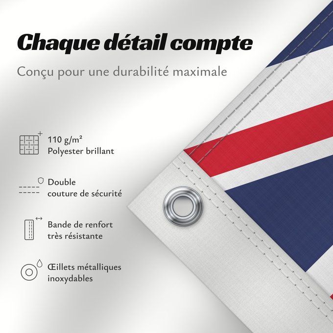 Détails sur ce drapeau : British Ambassador	British diplomatic flag used on the British Embassies	British Ambassador Ensign	Ambasciatore britannico Ensign