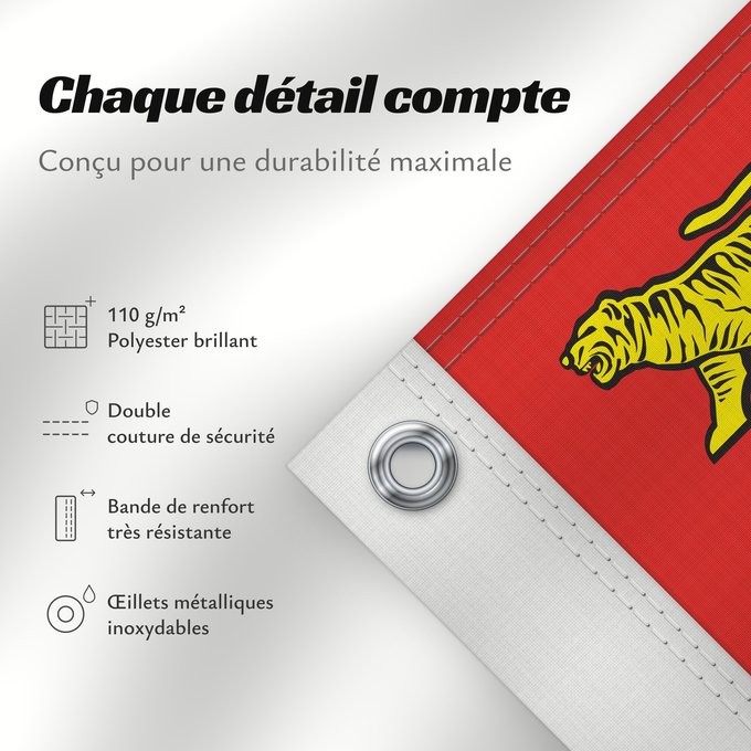 Détails sur ce drapeau : Primorsky Krai	Kraï du Primorie	 Krai de Primorie	Primorski Krai