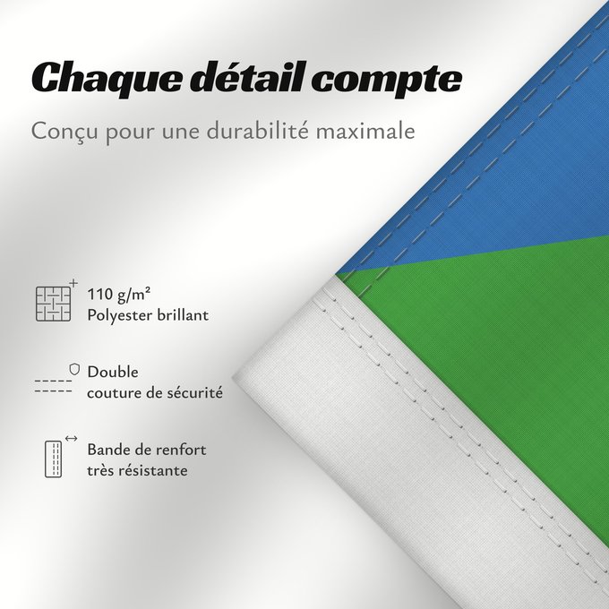 Détails sur ce drapeau : Equatorial Guinea Guinée équatoriale Guinea Ecuatorial Äquatorialguineas Guinea Equatoriale Guiné Equatorial علم غينيا الاستوائية Guinea Equatorial Ekvatora Gvineo Ekuatore Gineako bandera Bɛndɛ́lɛ ya Republiki ya Gine-Ekwatorial Флаг Экваториальной Гвине