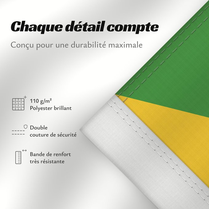 Détails sur ce drapeau : Comoros Comores Comoras Komoren Comore
