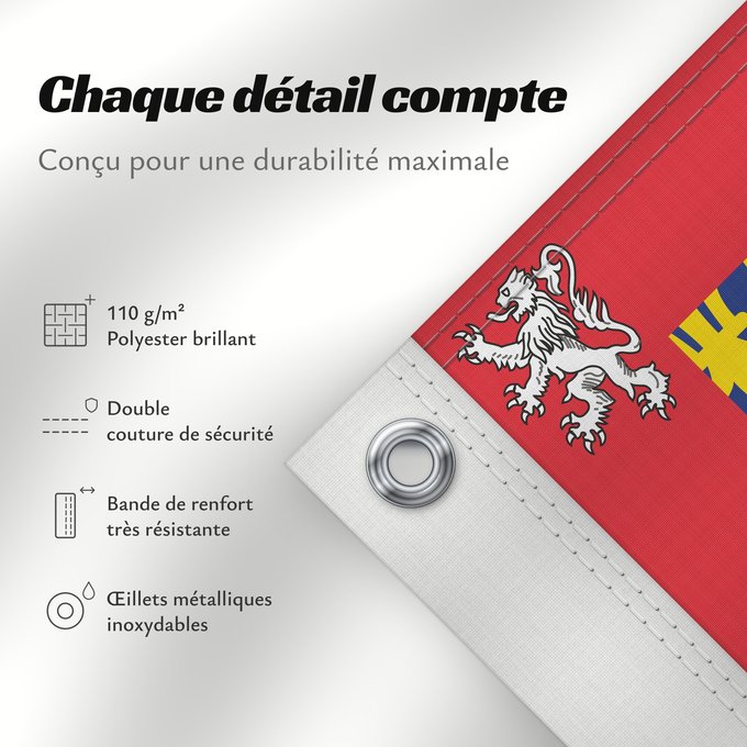Détails sur ce drapeau : Unofficial flag of Pays-de-la-Loire	Unofficial flag of the region Pays-de-la-Loire in France	Non officiel de la région Pays-de-la-Loire	Países del Loira	Pays de la Loire	Los Païses de Léger