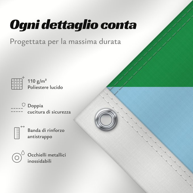 Dettagli sulla bandiera: Pradera	Municipal flag of Pradera	Pradera (municipalité)	Pradera (municipio)	Pradera (Gemeinde)	Pradera (comune)