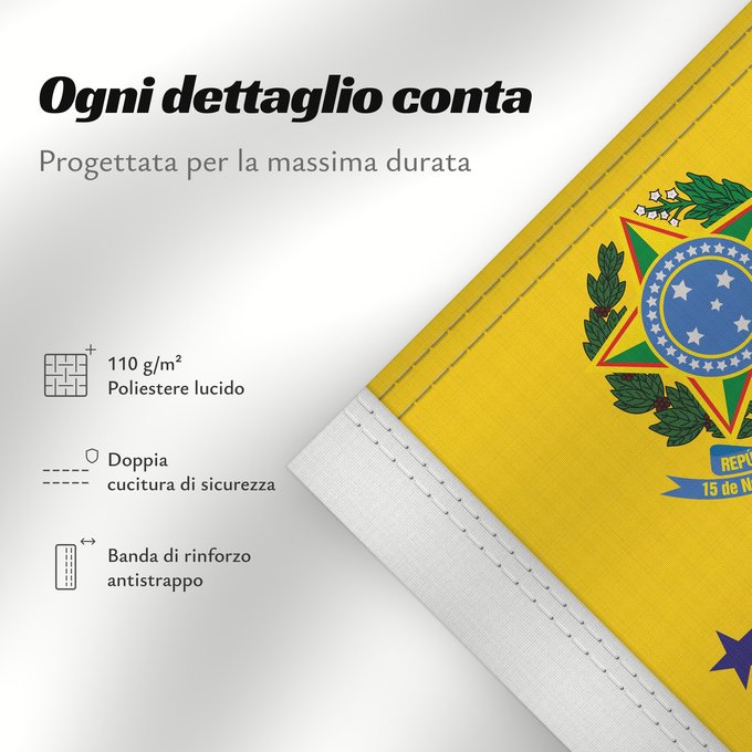 Dettagli sulla bandiera: Vice President of Brazil	Vice-President of Brazil	Vice-président du Brésil	Vicepresidente de Brasil	Vizepräsident von Brasilien	Vicepresidente del Brasile	Vice-presidente do Brasil