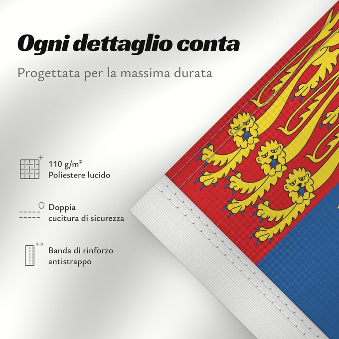 Dettagli sulla bandiera: Royal Standard of Canada Étendard royal du Canada Estandarte Real de Canadá Königsstandarte von Kanada Stendardo Reale del Canada
