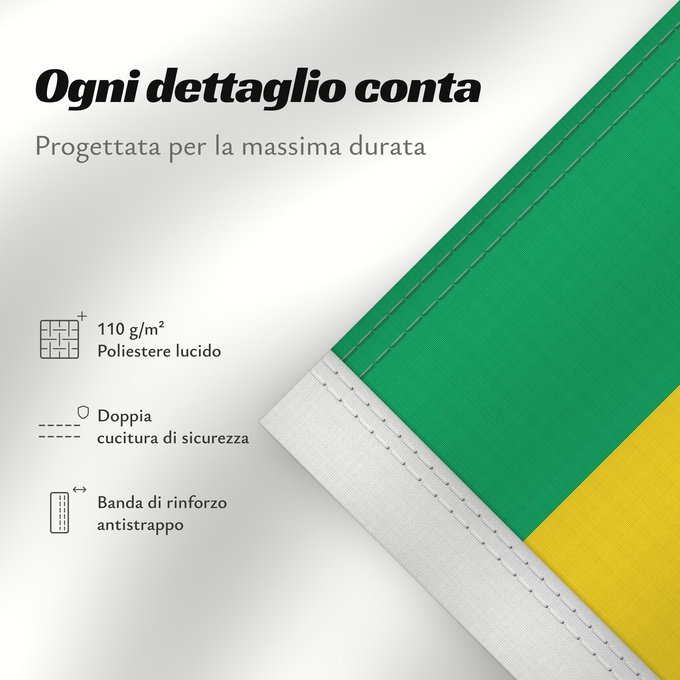 Dettagli sulla bandiera: Gabon Gabón Gabun Gabão علم جمهوريةالغابون Banniel Gabon Gabons Gabono Gabongo bandera پرچم گابن Drapél du Gabon Dalapo ya Ngabu Bɛndɛ́lɛ ya Gabɔ́ Bendêre tî Gaböon
