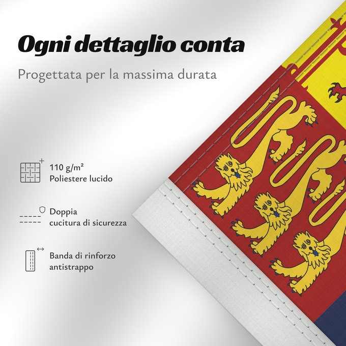 Dettagli sulla bandiera: Royal Standard of Great Britain 1707-1714 Royal Standard of Great Britain (1707-1714) Étendard Royal de Grande-Bretagne (1707-1714) Estandarte Real de Gran Bretaña (1707-1714) Königsstandarte von Großbritannien (1707-1714) Stendardo Reale di Gran Bretagn