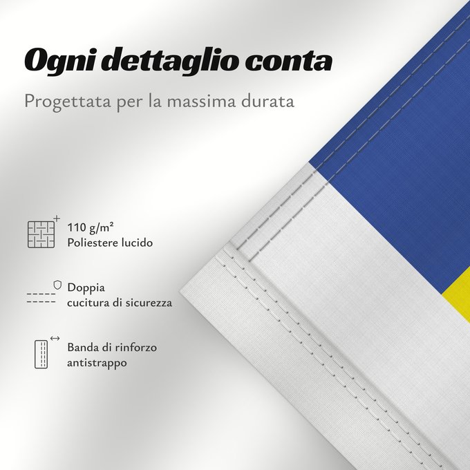 Dettagli sulla bandiera: Rostov Oblast	Oblast de Rostov	Óblast de Rostov	Oblast Rostow