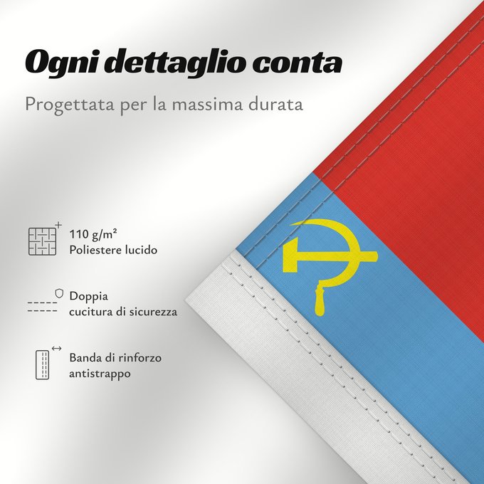 Dettagli sulla bandiera: Vladimir Oblast	L Oblast de Vladimir	Óblast de Vladímir	Oblast Wladimir	Oblast 'di Vladimir	Vladimirin alueen	Флаг Владимирской области