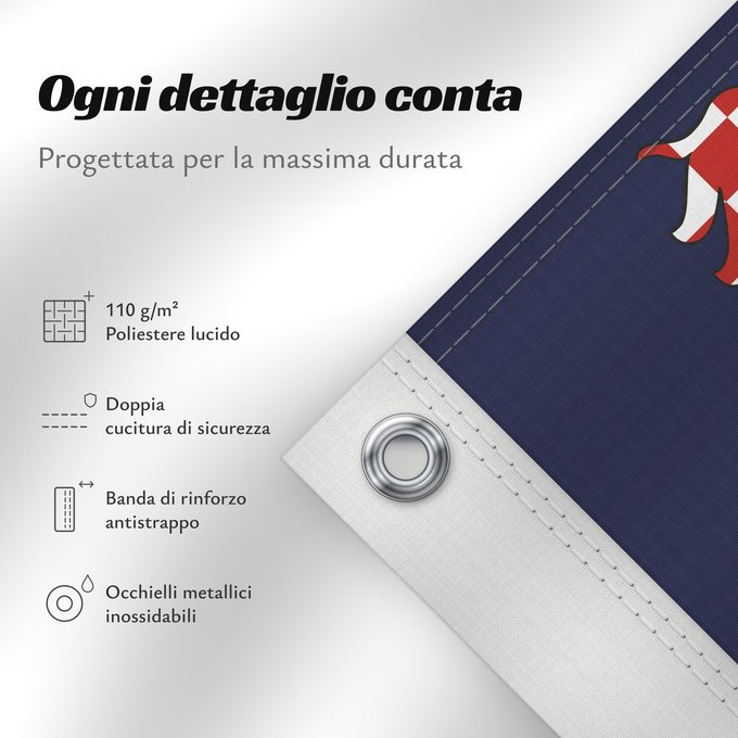 Dettagli sulla bandiera: Zlin Region Zlín Region Région de Zlín Región de Zlín Region Zlín