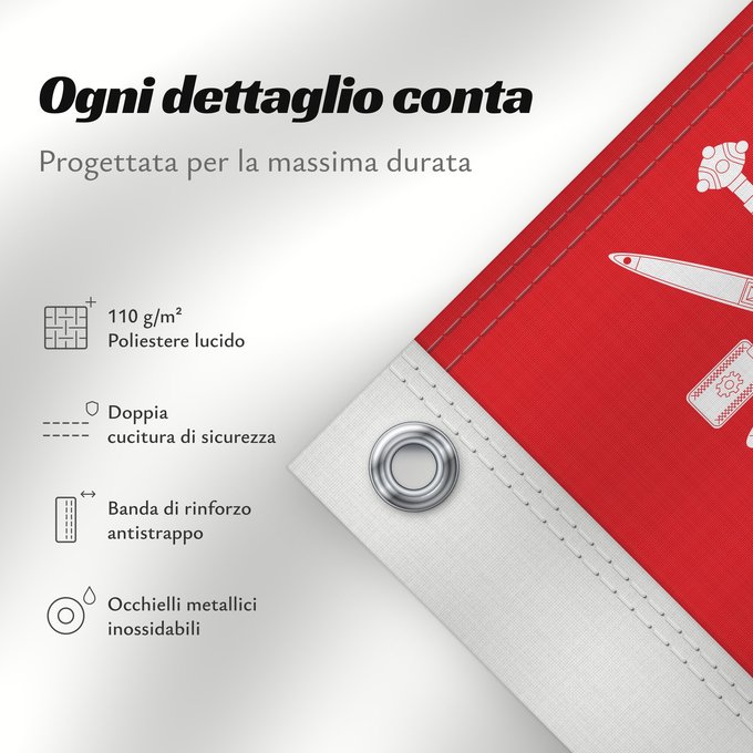 Dettagli sulla bandiera: Oman	Omán