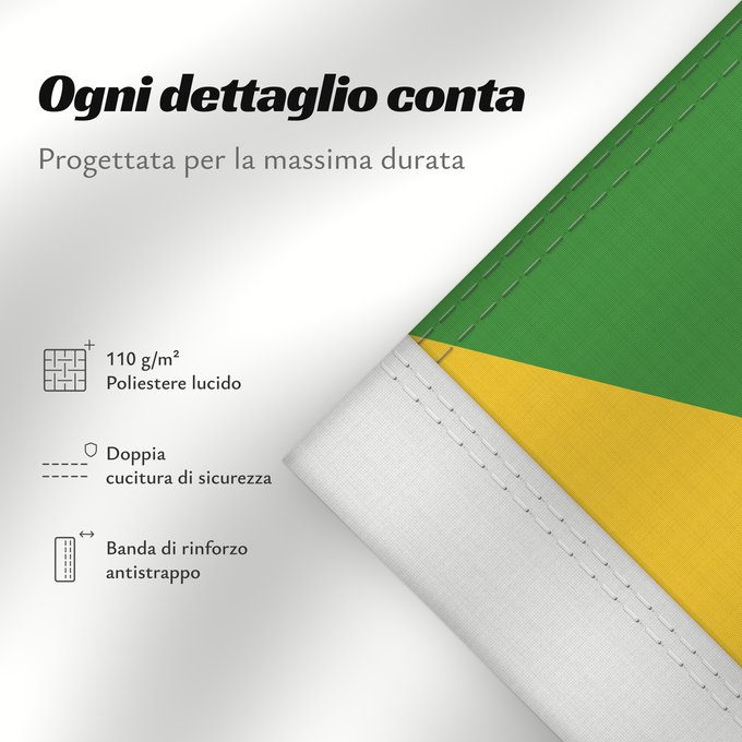 Dettagli sulla bandiera: Comoros Comores Comoras Komoren Comore