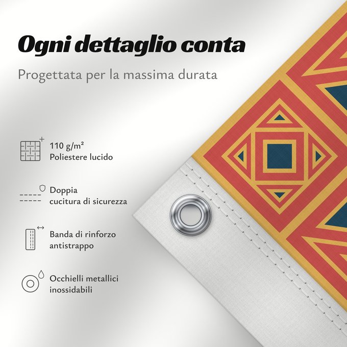 Dettagli sulla bandiera: Veneto	Vector flag of Veneto	région de la Vénétie	Véneto	Venetien	Vettoriale del Veneto
