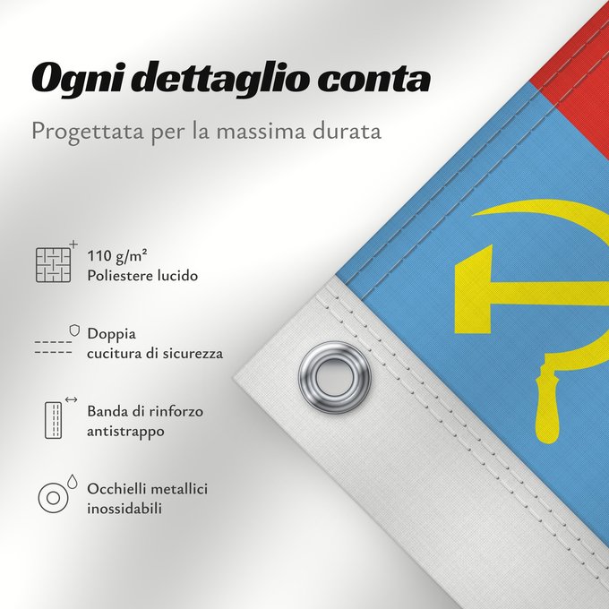 Dettagli sulla bandiera: Vladimir Oblast	L Oblast de Vladimir	Óblast de Vladímir	Oblast Wladimir	Oblast 'di Vladimir	Vladimirin alueen	Флаг Владимирской области