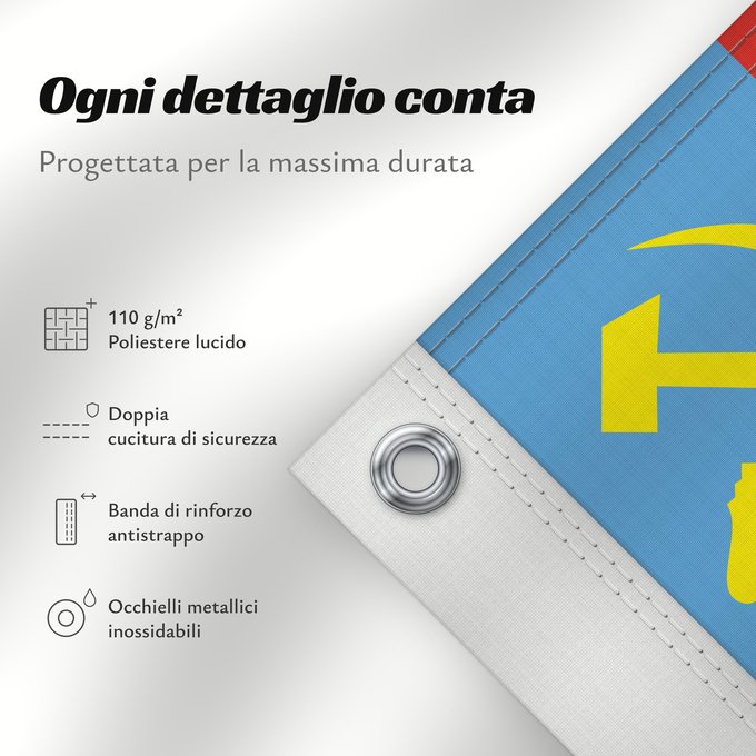 Dettagli sulla bandiera: Vladimir Oblast	L Oblast de Vladimir	Óblast de Vladímir	Oblast Wladimir	Oblast 'di Vladimir	Vladimirin alueen	Флаг Владимирской области