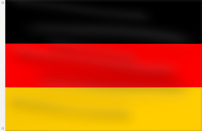 Flag, with two metal eyelets and reinforced hoist: Germany Allemagne Alemania Deutschland Germania