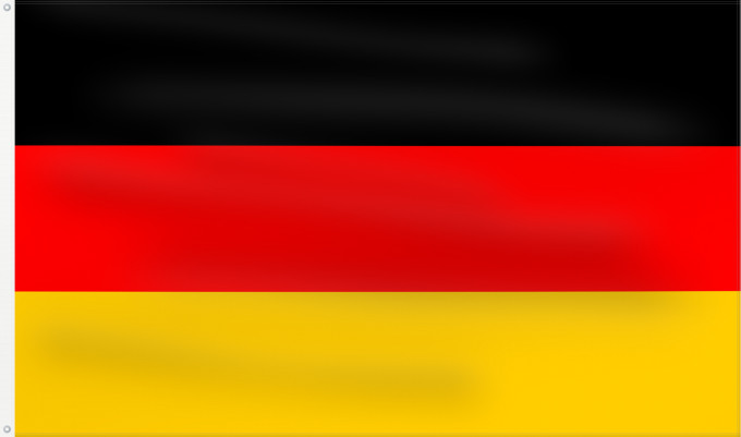 Flag, with two metal eyelets and reinforced hoist: Germany Allemagne Alemania Deutschland Germania