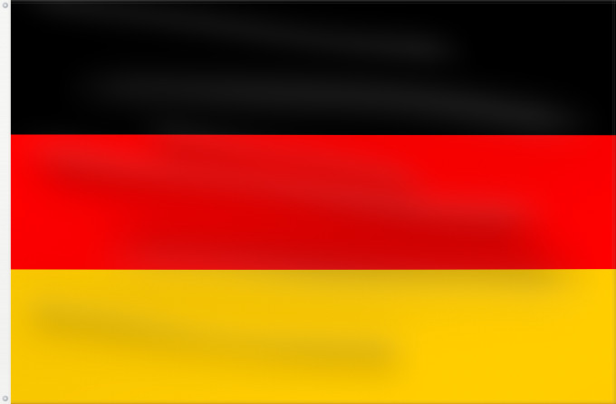 Flag, with two metal eyelets and reinforced hoist: Germany	Allemagne	Alemania	Deutschland	Germania