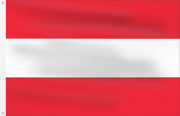 Flag, with two metal eyelets and reinforced hoist: Austria	Austria with the red in the Austrian national colours which was official ordered within the Austrian Armed Forces  Bundesheer  in the characteristic  Pantone 032 C”  since May 2018 the Red is ordered in the characteristic  Pantone 186 C”	L Autrich