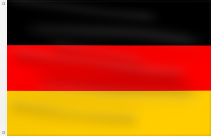 Flag, with two metal eyelets and reinforced hoist: Germany	Allemagne	Alemania	Deutschland	Germania